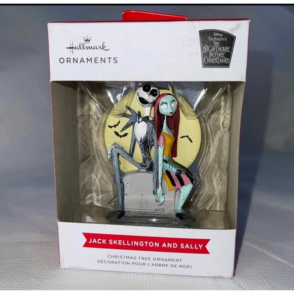 Hallmark 2022 Ornament Jack Skellington And Sally‎ Nightmare Before Christmas - Picture 2 of 4